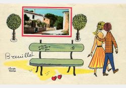 Carte postale - Courtil, 1959 / Visuel : D.R.