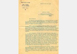 Courrier envoyé à Daniel Hedde, 1931 / Visuel : D.R.