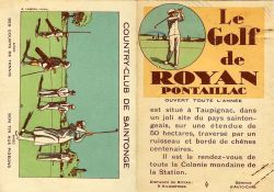 Le dépliant publicitaire du golf de Taupignac / Visuel : D.R.