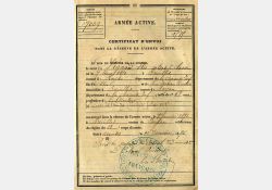 Livret militaire de 1896 - 01 / Visuel : D.R.
